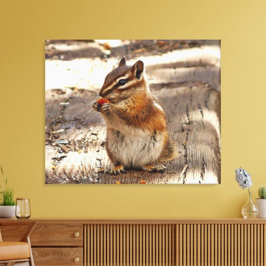 Chipmunk Leinwanddruck (Insitu (Wohnzimmer))
