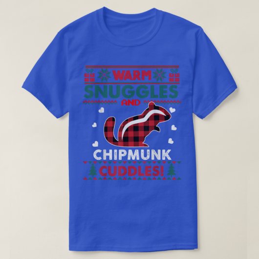 Chipmunk Lover Pajama Gifts Chipmunk Ugly Christma T-Shirt (Design vorne)