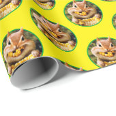 Chipmunk-Mais Geschenkpapier (Rolleneckpunkt)