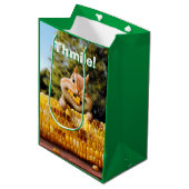 Chipmunk-Mais Mittlere Geschenktüte (Vorderseite Schrägansicht)