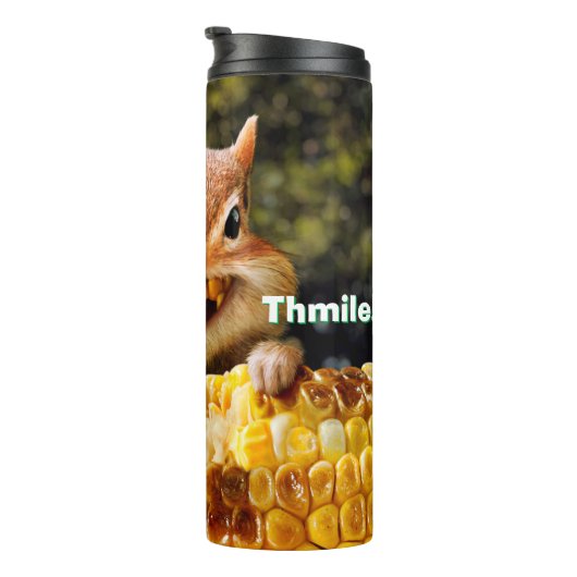 Chipmunk-Mais Thermosbecher (Nach rechts gedreht)