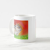 Chipmunk-Malerei Kaffeetasse (Vorderseite Links)