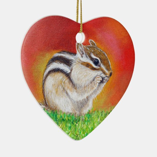 Chipmunk-Malerei Keramik Ornament (Rechts)