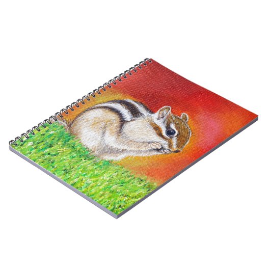 Chipmunk-Malerei Notizblock (Linke Seite)