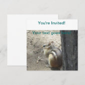 Chipmunk Midland Ontario Einladung (Vorne/Hinten)