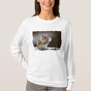 Chipmunk mit Backen-vollem Foto T-Shirt
