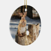 Chipmunk mit den Geweihen! Keramik Ornament (Rechts)