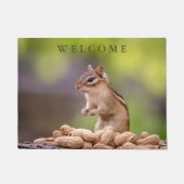 Chipmunk mit Erdnüssen Fußmatte (Vorderseite)