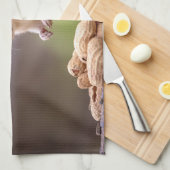 Chipmunk mit Erdnüssen Küchentuch (Viertel Falte)