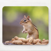 Chipmunk mit Erdnüssen Mousepad (Vorne)