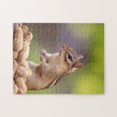 Chipmunk mit Erdnüssen Puzzle (Horizontal)