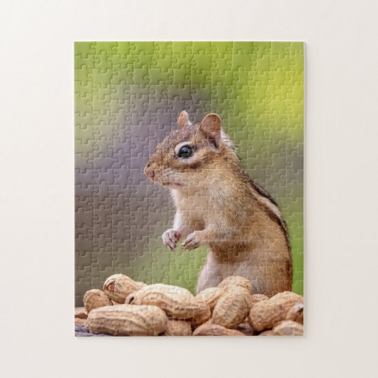 Chipmunk mit Erdnüssen Puzzle (Vertikal)