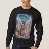 Chipmunk mit Flügeln in Wolken Kinder surreal SP Sweatshirt (Vorderseite)