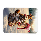 Chipmunk mit Kiefernklotz Magnet (Horizontal)