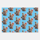 Chipmunk mit Kiefernkronenbaum Geschenkpapier Set (Vorderseite 2)