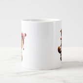 Chipmunk mit Kiefernkronenbaum Jumbo-Tasse (Vorderseite)