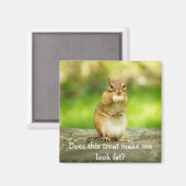 Chipmunk mit Leckerei Magnet (Vorderseite/Rückseite)