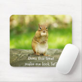 Chipmunk mit Leckerei Mousepad (Mit Mouse)