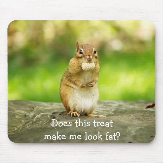 Chipmunk mit Leckerei Mousepad (Vorne)