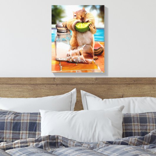 Chipmunk mit Limon Leinwanddruck (Insitu (Schlafzimmer))