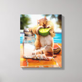 Chipmunk mit Limon Leinwanddruck (Vorderseite)