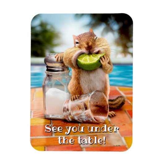 Chipmunk mit Limon Magnet (Vertikal)