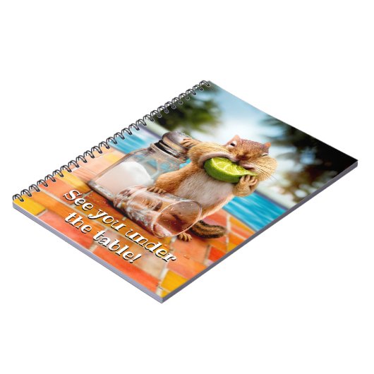 Chipmunk mit Limon Notizblock (Linke Seite)