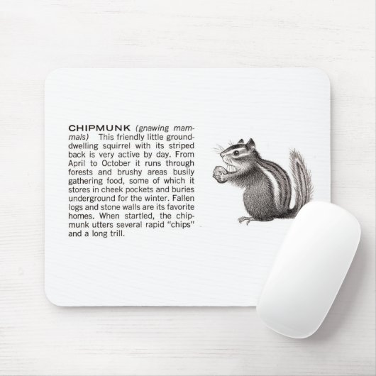 Chipmunk Mousepad (Mit Mouse)