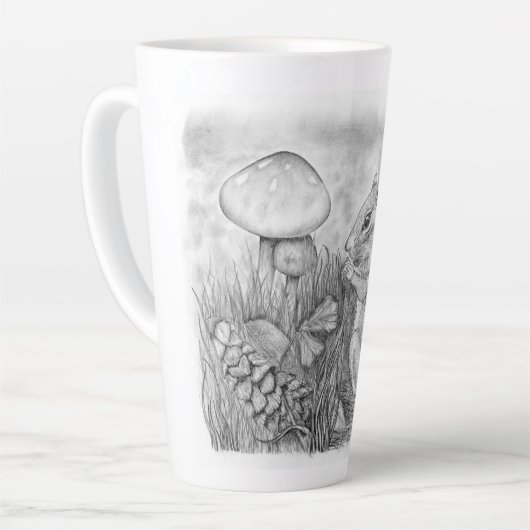 Chipmunk Nibbling Milchtasse (Linke Ecke)