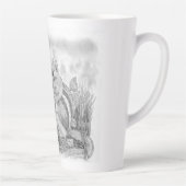 Chipmunk Nibbling Milchtasse (Rechts)