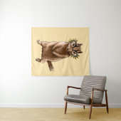 Chipmunk Niedlich Rodent Animal Hippie Wandteppich (Beispiel (Horizontal))