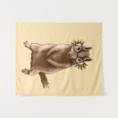 Chipmunk Niedlich Rodent Animal Hippie Wandteppich (Vorderseite (Horizontal))