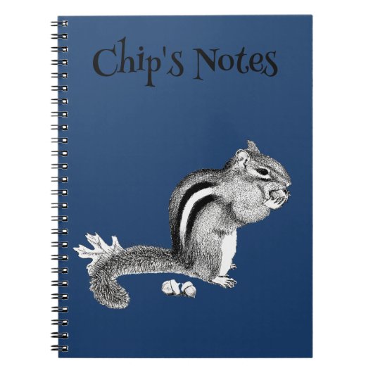 Chipmunk-Notebook Notizblock (Vorderseite)