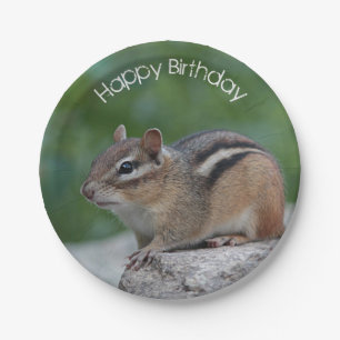 Chipmunk Pappteller