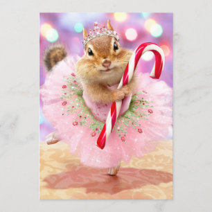 Chipmunk-Pflaumen-Fee Einladung