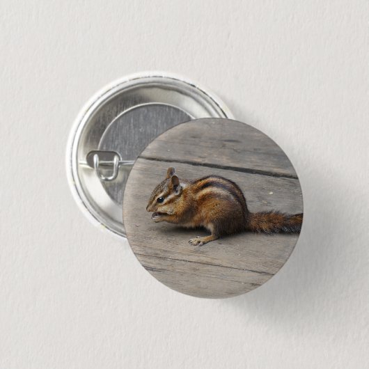 Chipmunk-Pinback-Taste Button (Vorne & Hinten)