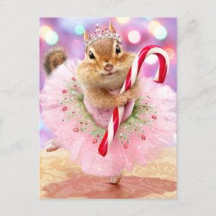 Chipmunk Plum Fairy Einladungspostkarte