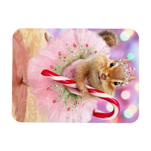 Chipmunk Plum Fairy Magnet (Horizontal)
