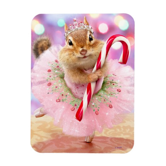 Chipmunk Plum Fairy Magnet (Vertikal)