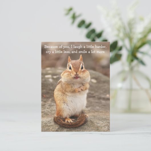 Chipmunk-Preisliste Postkarte (Stehend Vorderseite)