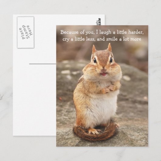 Chipmunk-Preisliste Postkarte (Vorne/Hinten)