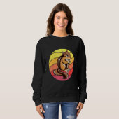 Chipmunk Retro Sunset Rodent Chipmunks Sweatshirt (Vorne ganz)