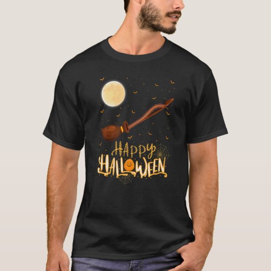 Chipmunk Ride Witch Shotgun Chipmunk Halloween T-Shirt (Vorderseite)