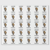 Chipmunk Rodent Funny Geschenkpapier (Flach)