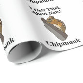 Chipmunk Rodent Funny Geschenkpapier (Rolleneckpunkt)