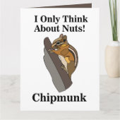 Chipmunk Rodent Funny Karte (Vorderseite)