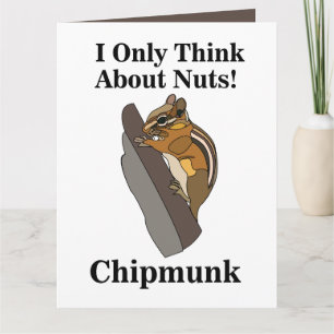 Chipmunk Rodent Funny Karte