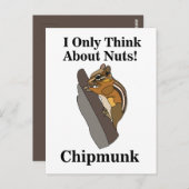 Chipmunk Rodent Funny Postkarte (Vorne/Hinten)