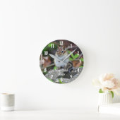 Chipmunk Sitting Animal Runde Wanduhr (Zuhause)