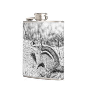 Chipmunk Sketch Flachmann (Links)